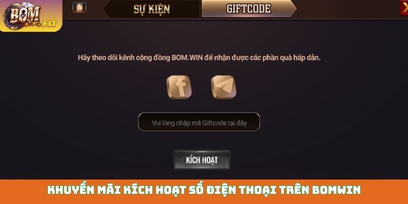 Khuyến mãi kích hoạt số điện thoại trên Bomwin